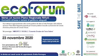 Ecoforum Emilia Romagna  Edizione 2020 [upl. by Lehcsreh897]