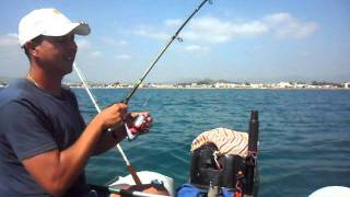 PESCA barca TONIDORADAS COSTA DE AZAHAR 25AGOSTO2011 [upl. by Xuagram]