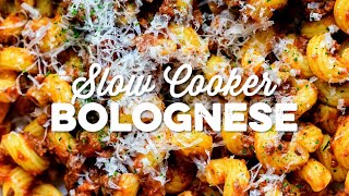 Slow Cooker Bolognese  EASIEST EVER   Supergolden Bakes [upl. by Mada844]