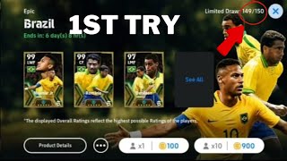 GOT BOOSTER NEYMAR ON MY 1ST TRY😱😱 efootball24 [upl. by Cressy664]