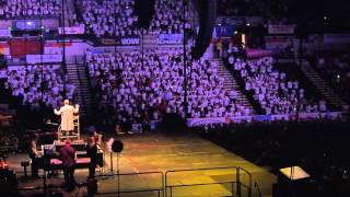 Young Voices Pop Medley Sheffield Motorpoint Arena 22nd January 2014 [upl. by Ahtikal]