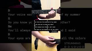 Thunder  Boys Like Girls  Easy Guitar Chords Tutorial For Beginners guitarlesson [upl. by Christianity1]