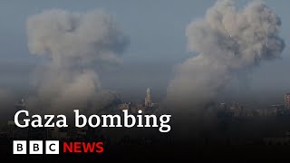 Israel continues bombing of Gaza as US urges protection of civilians  BBC News [upl. by Miof Mela]