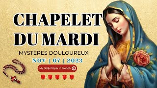 Chapelet du 07 Novembre 2023 💖 Mystères Douloureux ✨ Chapelet à la Vierge Marie [upl. by Orabel]