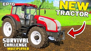 I BOUGHT A BENDY TRACTOR  Survival Challenge Multiplayer  FS22  Episode 16 [upl. by Pegeen]