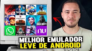 O MELHOR Emulador LEVE de ANDROID pra PC  TUTORIAL COMPLETO [upl. by Larsen279]