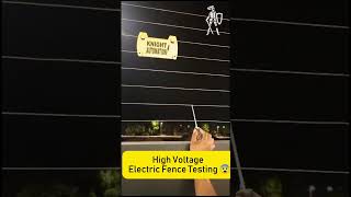 Electric Fence High Voltage ⚡ electricfence foryou protection pakistan india uae bangladesh [upl. by Obnukotalo445]