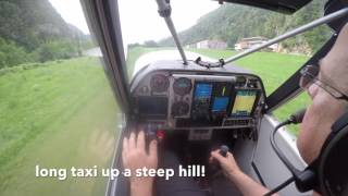 Locher Sarentino Airfield Pilots Guide cockpit view [upl. by Suirtimid]