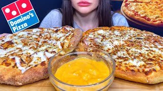 ASMR DOMINO’S CHEESE BURST PIZZA MUKBANG No Talking EATING SOUNDS [upl. by Aciria673]