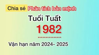 Phân tích bản mệnh tuổi Nhâm Tuất Người sinh 1982 Vận hạn năm 2024 và 2025 [upl. by Tap]