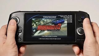 ANBERNIC RG556 PS2  Burnout 3 Takedown and your requests tested [upl. by Odracer]