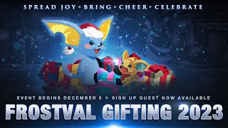 AQW MidWeek Update Frostval Gift Boxes 2023 amp Tinsel Quest [upl. by Mukul]