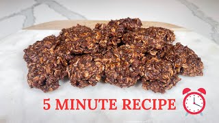 Quick amp Delicious Vegan No Bake Chocolate Cookies [upl. by Ring]