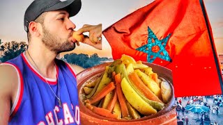 HUNGRY Canadian Eats Moroccan Tagine SURPRISED 🇲🇦 [upl. by Dnomasor]