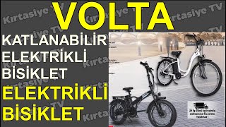 VOLTA VB2 KATLANABİLİR ELEKTRİKLİ BİSİKLET  VB3 ELEKTRİKLİ BİSİKLET [upl. by Ahsemat]