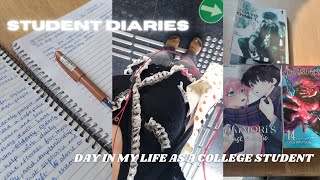 STUDENT DIARIES  DAY IN MY LIFE AS A COLLEGE STUDENT 📚 ☁️ ✨️ [upl. by Neeruan]