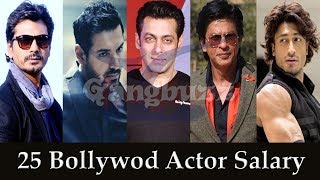 Bollywood Actors Salary  Top 26 Bollywood Actors Salary Per Film Top Bollywood Actors Salary [upl. by Candra395]