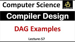 DAG Representation Examples in Compiler Design  Compiler Design Tutorial Lec57 [upl. by Salas]