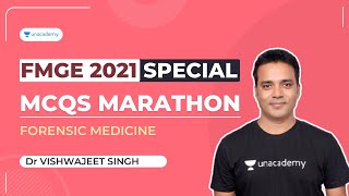 FMGE 2021  High Yield MCQs Marathon  Forensic Medicine  Dr Vishwajeet Singh [upl. by Sikko381]