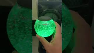 ARTSOUND GLITTER BLIZZARD Wireless LED LightUp Speaker With Water Tornado Startup And Shutdown [upl. by Cud]