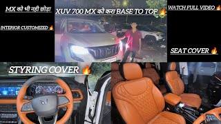 XUV 700 MX MODIFIED 🔥 Fully interior customized 🔥 XUV 700 base to top ✅ Full customized 🔥 [upl. by Osy147]