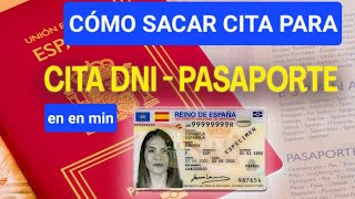 Cómo sacar cita para renovar DNI PASAPORTE en 3 minutos SUPER FACIL [upl. by Quince303]