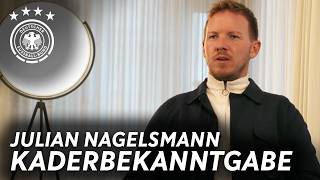 Serge Gnabry zurück amp ein Neuer im Kader  Kaderbekanntgabe  Julian Nagelsmann [upl. by Honor]