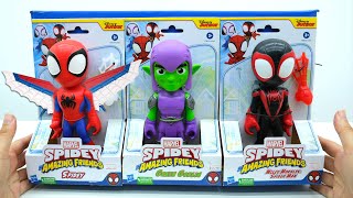 Unboxing Spiderman Toy Collection  ASMR Review Spidey and His Amazing Friends [upl. by Valma136]