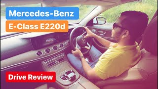 2019 MercedesBenz EClass E220d BS6  Drive Review Hindi  English [upl. by Ednew]