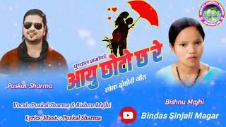 Aayu Chhoto Chha Re by Puskal Sharma and Bishnu Majhi Old Nepali Lok Dohori Dong Full Audio [upl. by Gael]