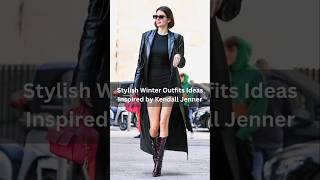 Kendall Jenner  Stylish Winter Fashion trending fashion viralvideo short hollywood ytshorts [upl. by Malvie302]