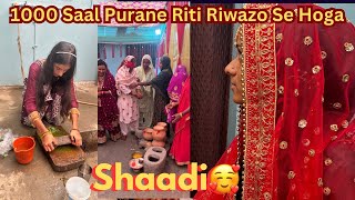 Muslim wedding in India  shadi ki Tyari Vlog  village Wedding wedding [upl. by Drawe]