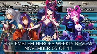 Fire Emblem Heroes Weekly Review November 05TH of 11TH 2024 FEH [upl. by Ytsrik548]