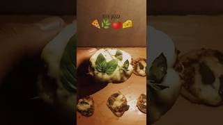 Mini pizzas 🍕🌿🍅🧀minipizza pizza snack ytshorts [upl. by Sikata423]