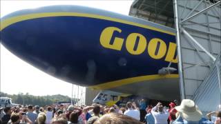 The Christening of the Goodyear Airship Wingfoot One [upl. by Ylrebnik259]