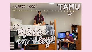 Texas AampM Dorm Tour  MoveIn Vlog  on campus dorm mosher hall the commons ecos LLC [upl. by Lind]