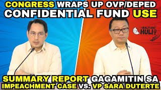 SUMMARY REPORT ng OVPDepEd Investigation GAGAMITIN SA IMPEACHMENT CASE vs VP Sara Duterte [upl. by Aivyls]