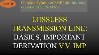 Introduction to Lossless Transmission Line with Derivation  EMFT  R K Classes  Hindi  Lec 8 [upl. by Morrie]