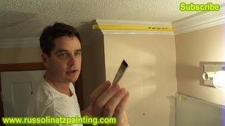 DIY How to Paint a Black Stripe on Crown Molding Part 1 [upl. by Haramat]