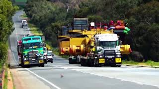 🚛 Doolans Heavy Haulage moving two CAT 793F Mining dump trucks As videod in three parts Part 2 [upl. by Zadoc982]