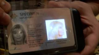 The Movie Total Recall Now a Reality OLED 3D RFID ID Cards [upl. by Ferree237]