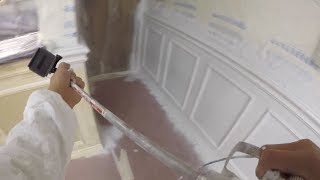 Finished Spraying the Wainscot [upl. by Murial]