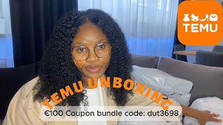 TEMU Unboxing Haul  Affordable Finds  How to Get €100 Coupon Bundle [upl. by Palmore]