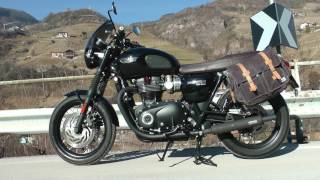 Bonneville T120 Black MASS Silencers Sound Exhaust [upl. by Nicodemus617]