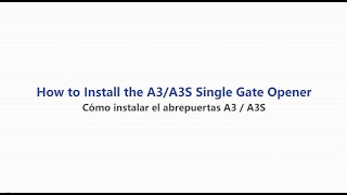 TOPENS A3A3S Gate Opener Installation Video [upl. by Ilse562]