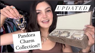 UPDATED  MY PANDORA BRACELETS  CHARM COLLECTION  DISNEY PARKS EXCLUSIVE CHARMS [upl. by Zzaj]