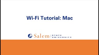 Mac WiFi Tutorial [upl. by Hamlet199]