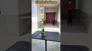 Unbelievable Card Trick Shot Top Bottle Knockdown Challenge 🎯 shorts catapults [upl. by Par]