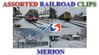 3 Merion  Amtrak SEPTA PaoliThorndale Line [upl. by Amahcen]