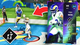 Puka Nacua Is Unguardable Catches Everything Madden 24 [upl. by Hakvir141]